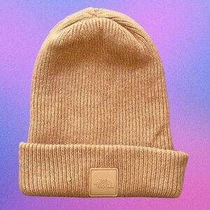 Tan Wool Blend Thick Winter Unisex Beanie x The North Face, OSFA